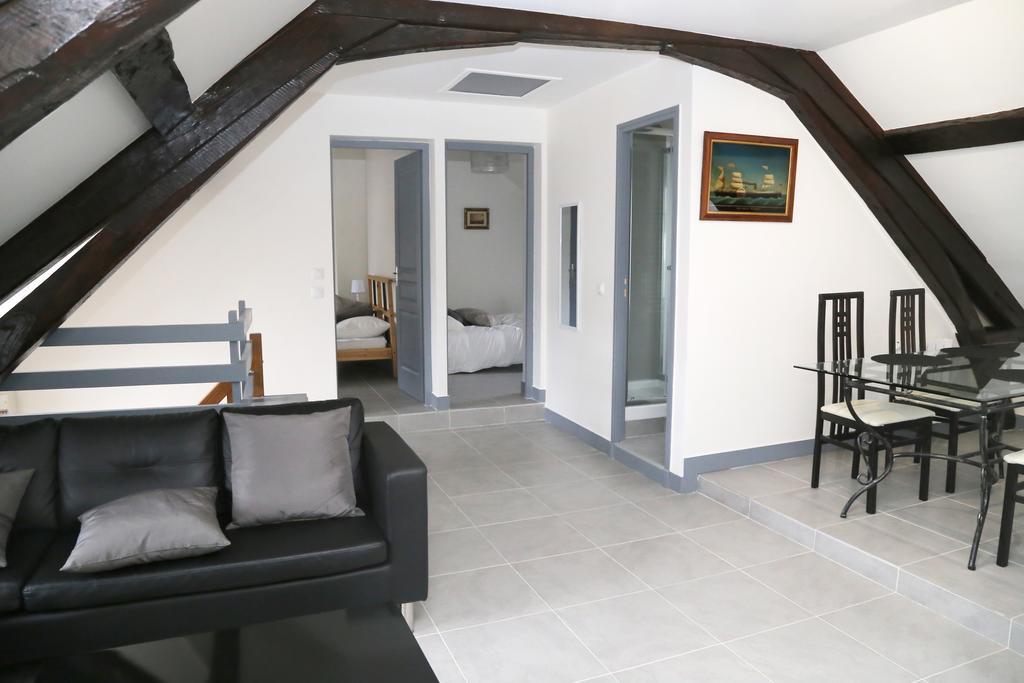 Appartement De Charme 옹플뢰르 객실 사진